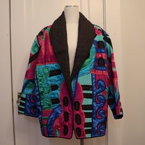 VTG 80s judith roberts la coleccion jacket coat